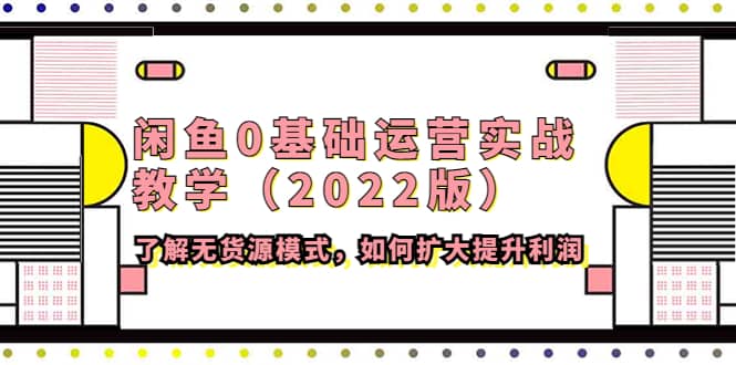 闲鱼0基础运营实战教学（2022版）了解无货源模式，如何扩大提升利润小鳄启创-网创项目资源站-副业项目-创业项目-搞钱项目小鳄启创