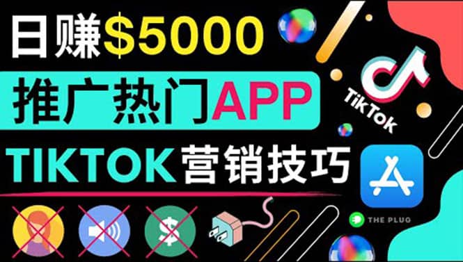 无需露脸，无需录音，无需投资，TIKTOK上传短视频，最高日入5000美元小鳄启创-网创项目资源站-副业项目-创业项目-搞钱项目小鳄启创