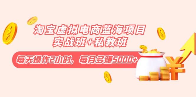 淘宝虚拟电商蓝海项目实战班+私教班小鳄启创-网创项目资源站-副业项目-创业项目-搞钱项目小鳄启创