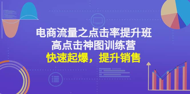 电商流量之点击率提升班+高点击神图训练营：快速起爆，提升销售小鳄启创-网创项目资源站-副业项目-创业项目-搞钱项目小鳄启创
