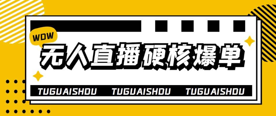 大飞无人直播硬核爆单技术，轻松玩转无人直播小鳄启创-网创项目资源站-副业项目-创业项目-搞钱项目小鳄启创