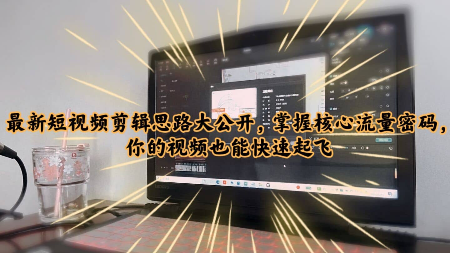 最新短视频剪辑思路大公开，掌握核心流量密码，你的视频也能快速起飞小鳄启创-网创项目资源站-副业项目-创业项目-搞钱项目小鳄启创