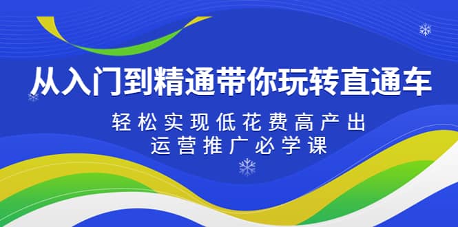 从入门到精通带你玩转直通车：轻松实现低花费高产出，35节运营推广必学课小鳄启创-网创项目资源站-副业项目-创业项目-搞钱项目小鳄启创
