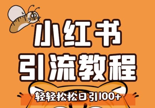 小红书运营引流全系列课程，每天引流100精准粉小鳄启创-网创项目资源站-副业项目-创业项目-搞钱项目小鳄启创