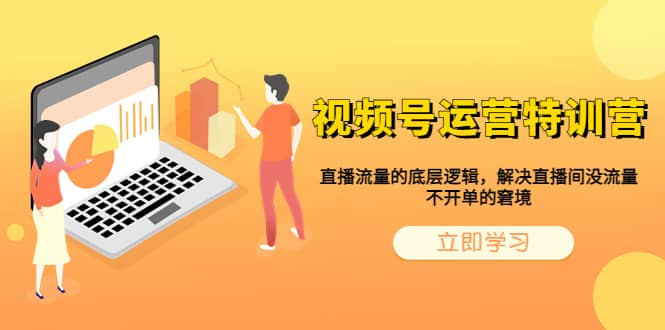 视频号运营特训营，直播流量的底层逻辑，解决直播间没流量，不开单的窘境小鳄启创-网创项目资源站-副业项目-创业项目-搞钱项目小鳄启创
