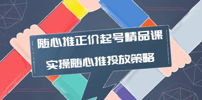 随心推正价起号精品课，实操随心推投放策略（5节课-价值298）小鳄启创-网创项目资源站-副业项目-创业项目-搞钱项目小鳄启创