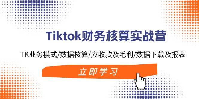 Tiktok财务核算实战营：TK业务模式/数据核算/应收款及毛利/数据下载及报表小鳄启创-网创项目资源站-副业项目-创业项目-搞钱项目小鳄启创