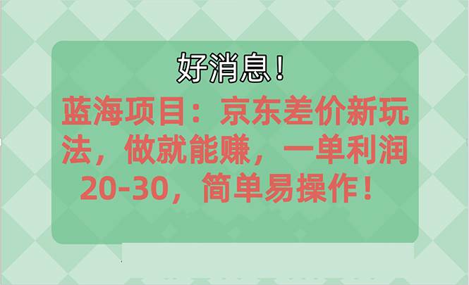 越早知道越能赚到钱的蓝海项目：京东大平台操作，一单利润20-30，简单…小鳄启创-网创项目资源站-副业项目-创业项目-搞钱项目小鳄启创