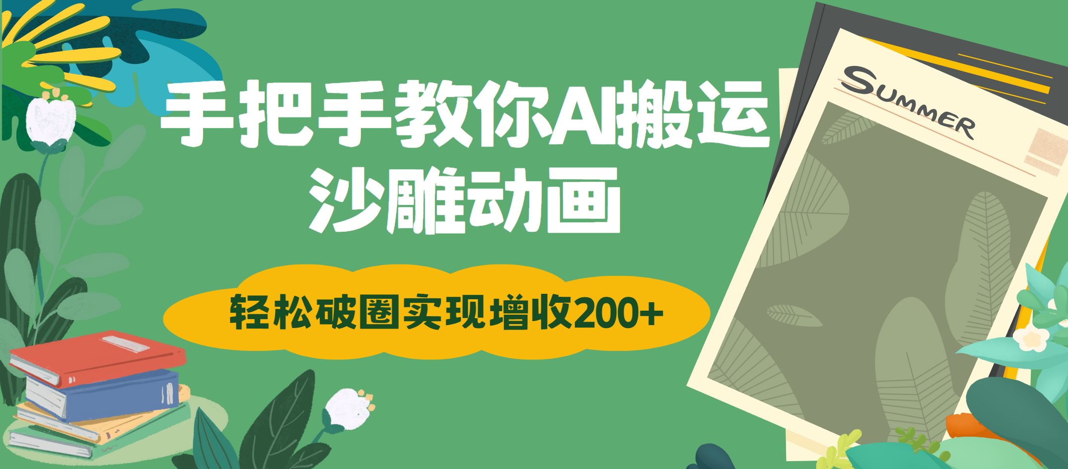 手把手教你用AI搬运沙雕动画轻松破圈实现增收200+小鳄启创-网创项目资源站-副业项目-创业项目-搞钱项目小鳄启创